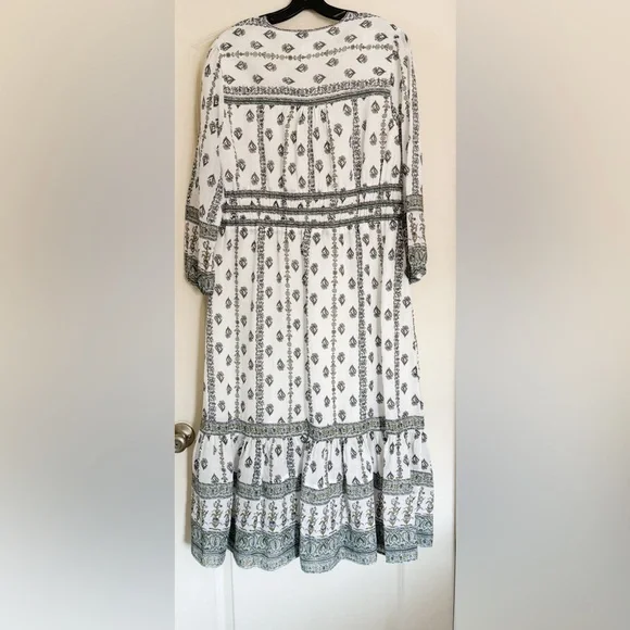 Veronica Beard Castella Floral Boho Midi Dress - Picture 11 of 16